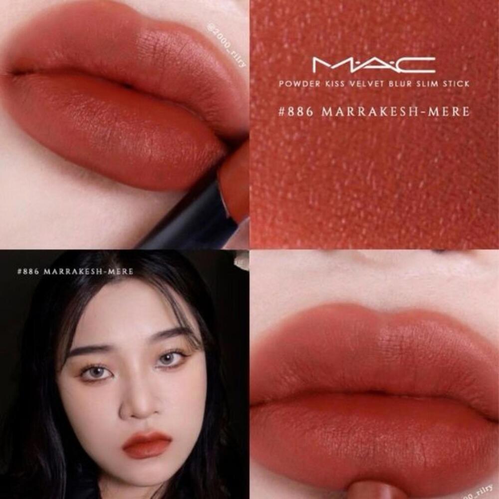 MAC MARRAKESH-MERE Powder Kiss Velvet Blur Slim Stick Lipstick